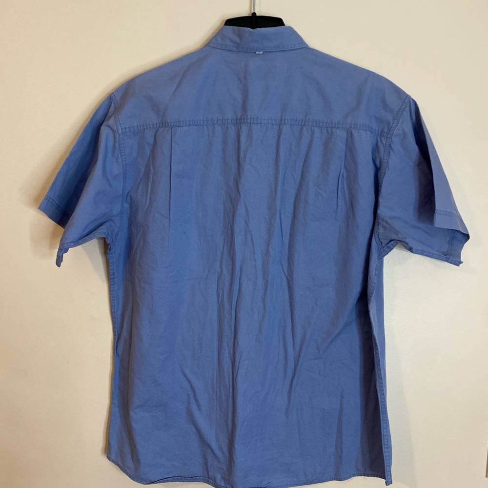 RedHead Men's Outdoor Cotton Short-Sleeve Button-Down Shirt - Blue size Large - Picture 5 of 8